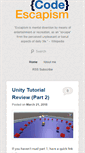 Mobile Screenshot of codeescapism.com